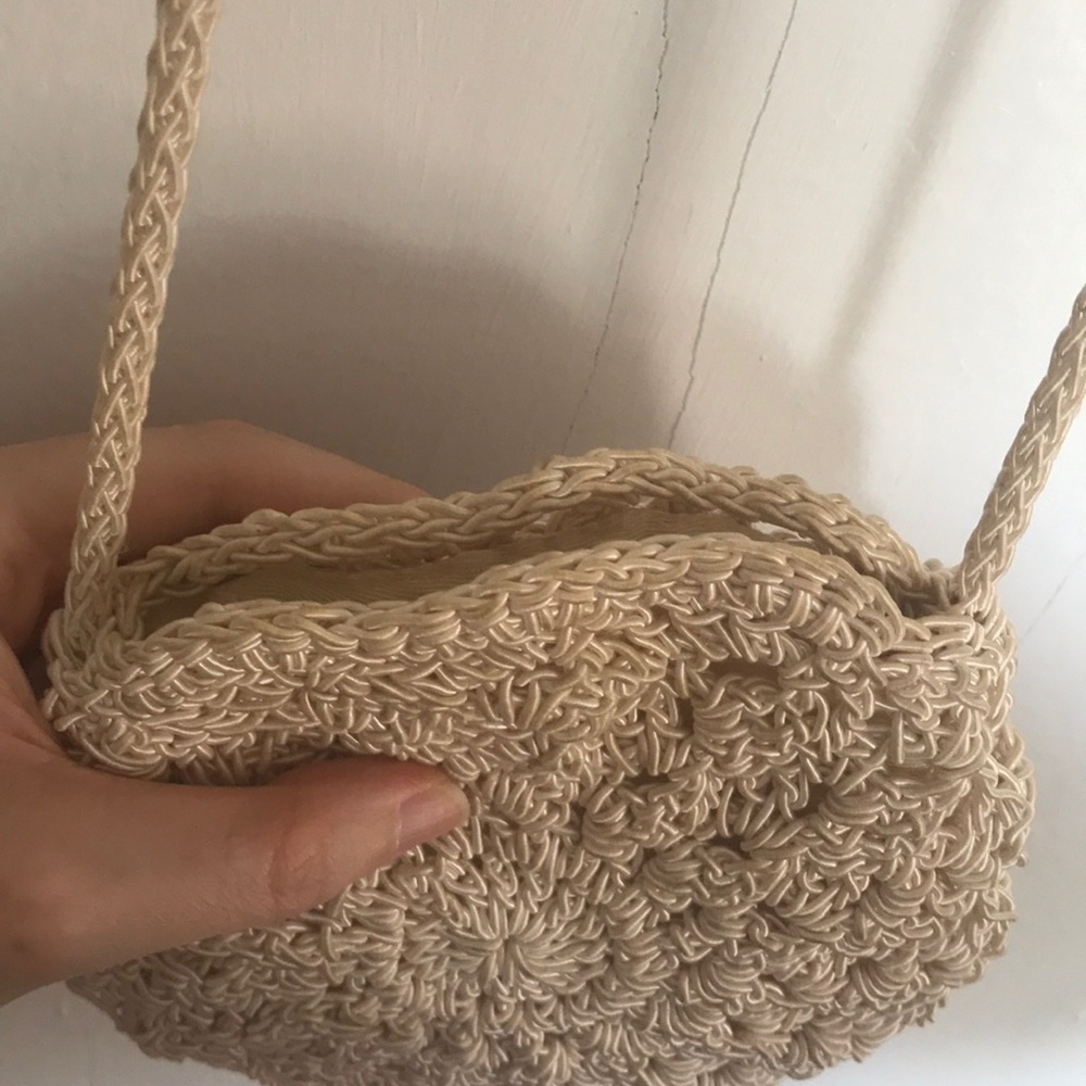 Vintage crocheted & lined purse - Picture 7 of 7